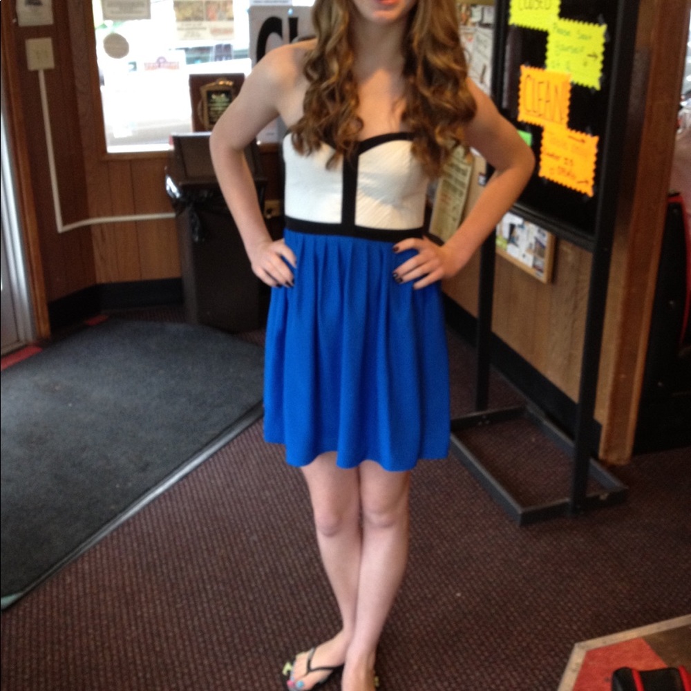 Parker strapless silk mini dress